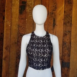 Alice and Olivia True Embellished Crop Top